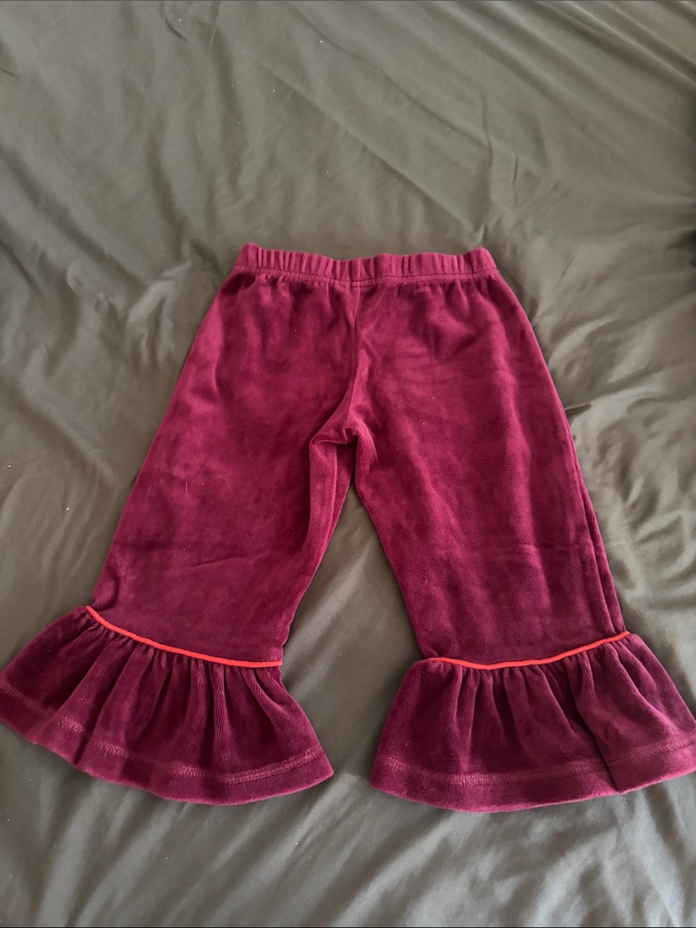 Matilda Jane Burgundy Velvet Ruffles - Picture 2 of 3